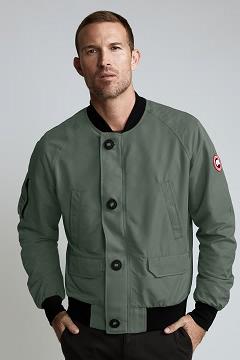 Chamarras Canada Goose Hombre Outlet - Faber Chaqueta De Bombardero Verdes IO0394258